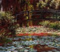El puente sobre el estanque de nenúfares Claude Monet Impresionismo Flores